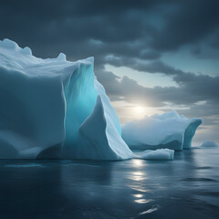 large Icebergs, ai-generatet