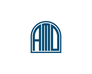 AMO Logo design vector template