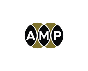 Fototapeta premium AMP logo design vector template