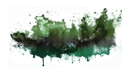 Watercolor stain gradation cut out or isolated on transparent background, png stain watercolor