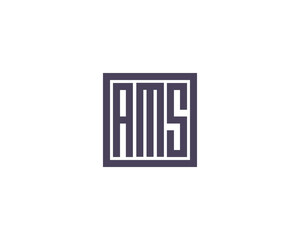 AMS logo design vector template