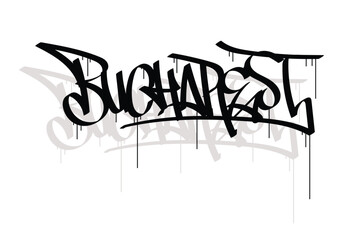BUCHAREST city graffiti tag style