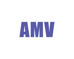 AMV Logo design vector template