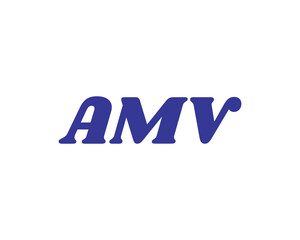 AMV Logo design vector template