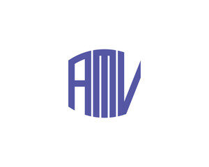AMV Logo design vector template