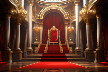 Beautiful palace castle on background