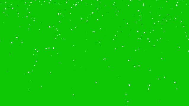 Green Screen Snow particl effect