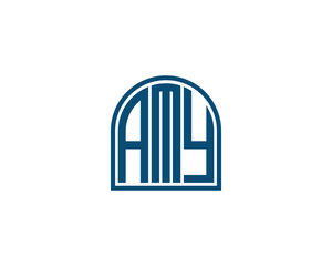 AMY Logo design vector template