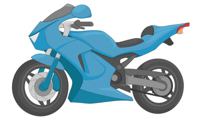  vector motorcycle drawing without background