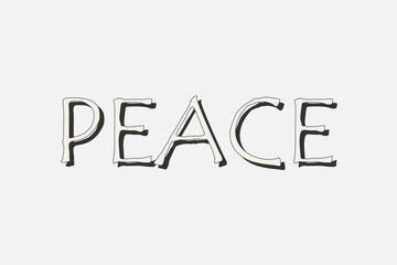 No war! Vector illustration against war and for peace.