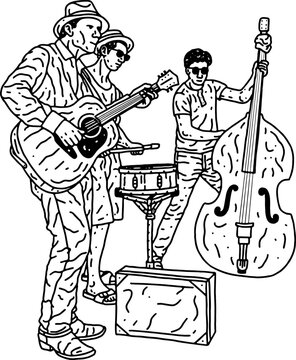 man playing guitar