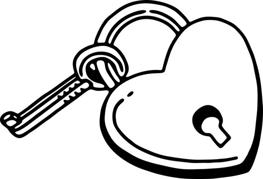 heart key