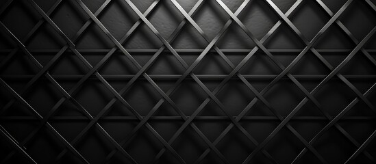 Close-up prison concept design with a dark gray background grille, limited copy space available. - obrazy, fototapety, plakaty