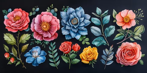 Rolgordijnen Flower Power: A Monthly Celebration of Nature's Beauty Generative AI © Bipul