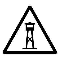 Water Tower Symbol Sign, Vector Illustration, Isolate On White Background Label .EPS10