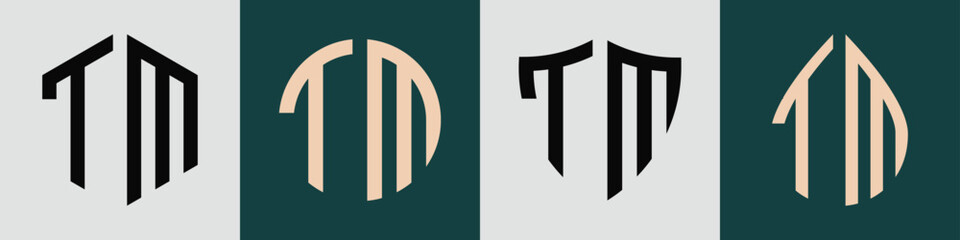Creative simple Initial Letters TM Logo Designs Bundle.