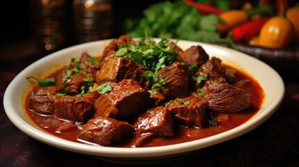 Fototapeta premium Stew with Meat and Vegetables