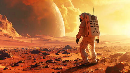 Science / Space / Astronaut / Mars / Solar System / Scientist / satellite concept