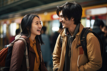 Man and Woman Standing Together