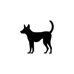Dog silhouette. Dog breed. Labrador silhouette. Pet care concept. Vet concept. Vector