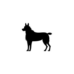 Dog silhouette. Dog breed. Labrador silhouette. Pet care concept. Vet concept. Vector