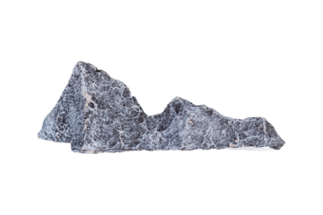 decorative stone on isolated white background close up