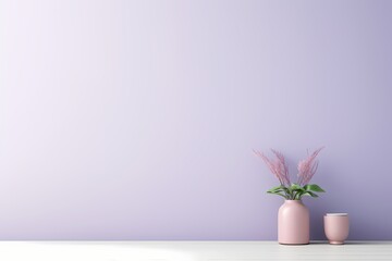 Beautifully serene empty solid color background in a soft lavender, evoking a sense of calm