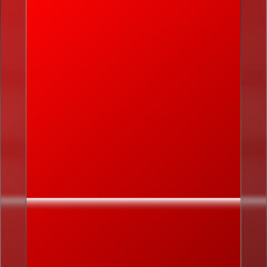 Obraz premium red podium luxury podium square social media banner instagram red background and gold