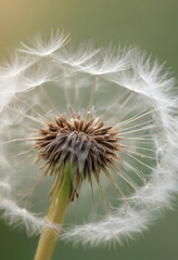 35mm Photography: Close-Up of Dandelion Seeds with a Soft-Focus Background