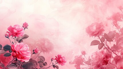 Background image of pink roses