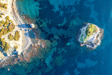 Urkmez Beach drone view in Turkey
