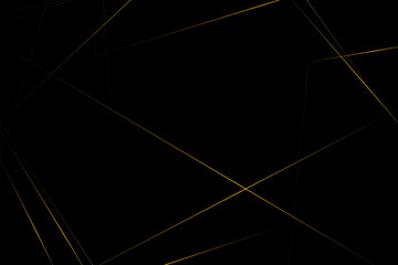 Abstract black with gold lines, triangles background modern design. Vector illustration EPS 10.