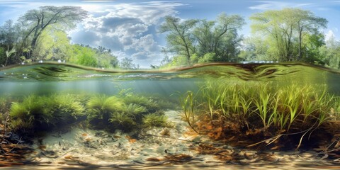 River Ecosystem Panorama