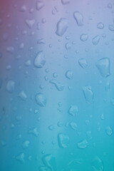 large drops on a blue background