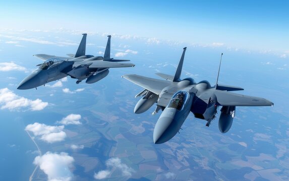 f 15 fighter in the sky