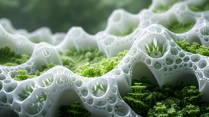An abstract background inspired by the fractal geometry found in nature