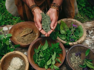 Stone Age Herbal Medicine - obrazy, fototapety, plakaty