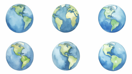 Hand drawn cartoon earth illustration
