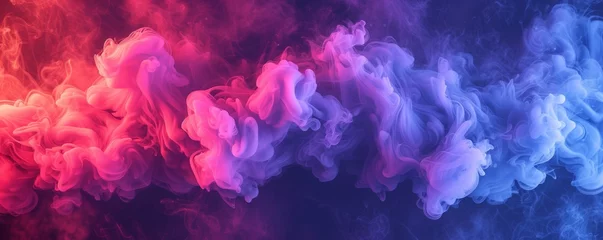 Fotobehang abstract background with purple, pink smoke © Katsyarina
