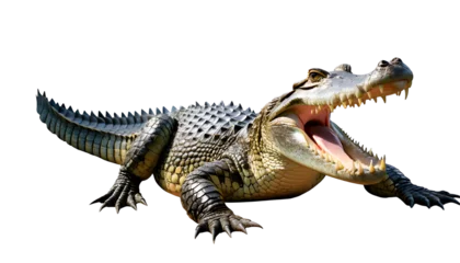 Zelfklevend Fotobehang Illustration of crocodile © Marinnai