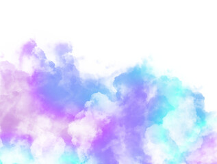 cloudscape on transparent background clip art pink and blue clouds