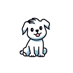 dog icon simple vector illustration isolated transparent background, cut out or cutout t-shirt design