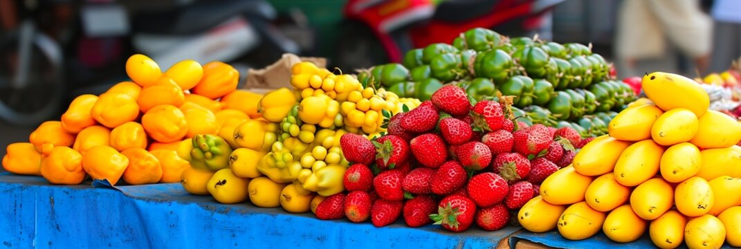 red and yellow fruits and vegetables