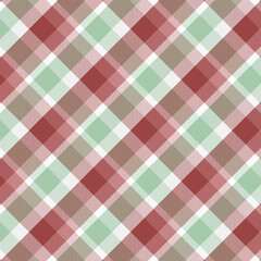 Seamless pattern of plaid. check fabric texture. striped textile print.Checkered gingham fabric seamless pattern. Vector seamless pattern,