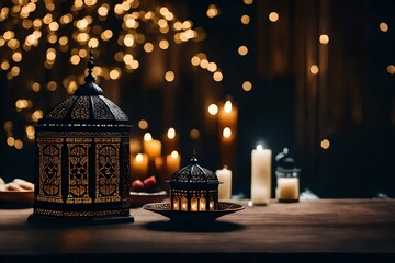 Ramadan Reflections: Sending Heartfelt Greetings to Begin the Spiritual Journey generated by AI - obrazy, fototapety, plakaty