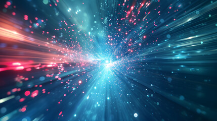 Naklejka premium beautiful starburst background in a blue space