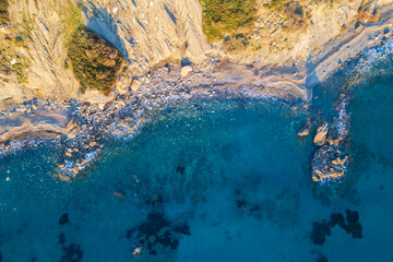 Urkmez Beach drone view in Turkey