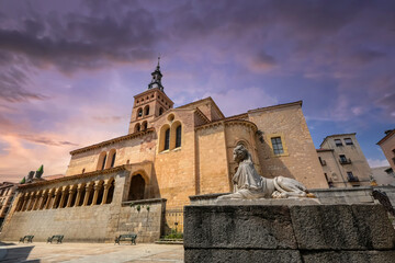 Catholic church Iglesia de San Martin in  Segovia