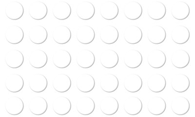 Fondo blanco de círculos con sombras.