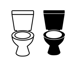 water closet icon vector with trendy design.toilet icon